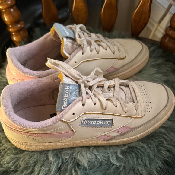 Reebok Club C Women's Sneaker - Chalk Pixel Pink - Picture 4 of 7